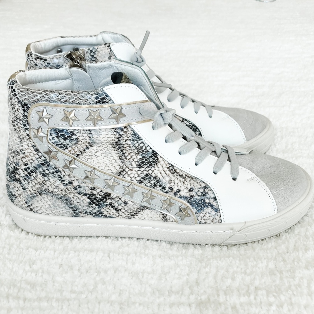 New Vintage Havana Chilie Snake High Top Sneakers